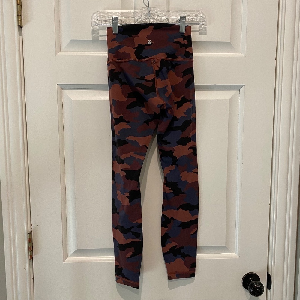 Lululemon Wunder Under High-Rise Tight 28" *Full-On Luxtreme, Smoky Red 16243 - Picture 4 of 8